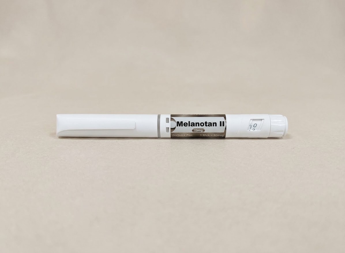 Melanotan II Pen in verschiedenen Dosierungen erhältlich: 15 mg und 30 mg.